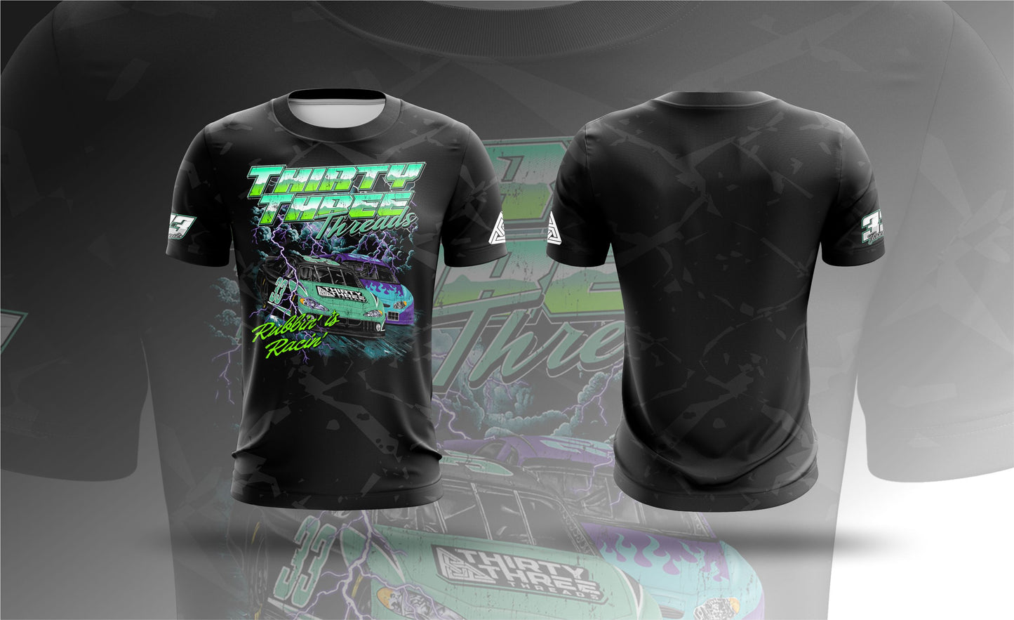 Rubbin' is Racin' Tech Tee